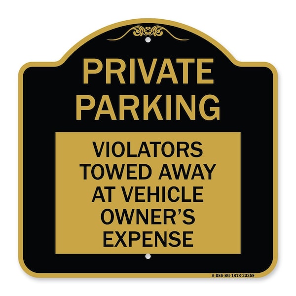 Private Parking Violators Towed Away at Vehicle Owners Expense, A-DES-BG-1818-23259